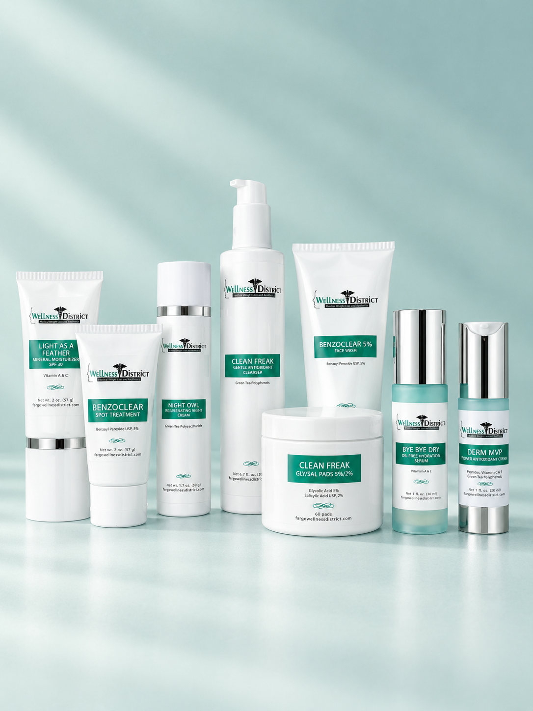 Topix Pharmaceuticals skincare collection available at Wellness District