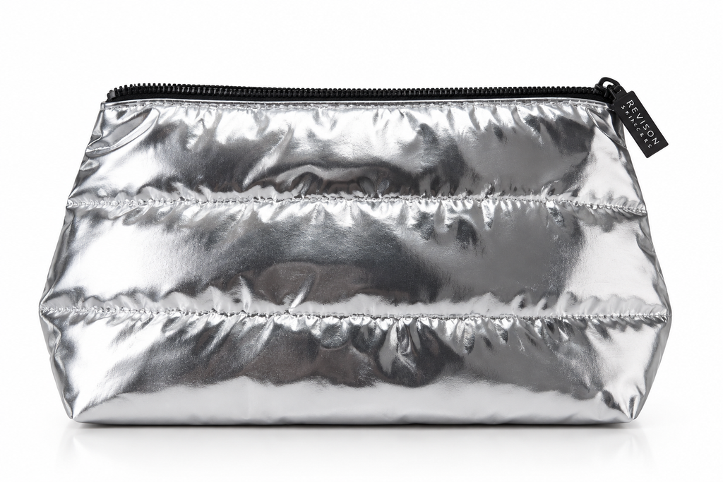 Silver Revision Skincare Makeup Bag