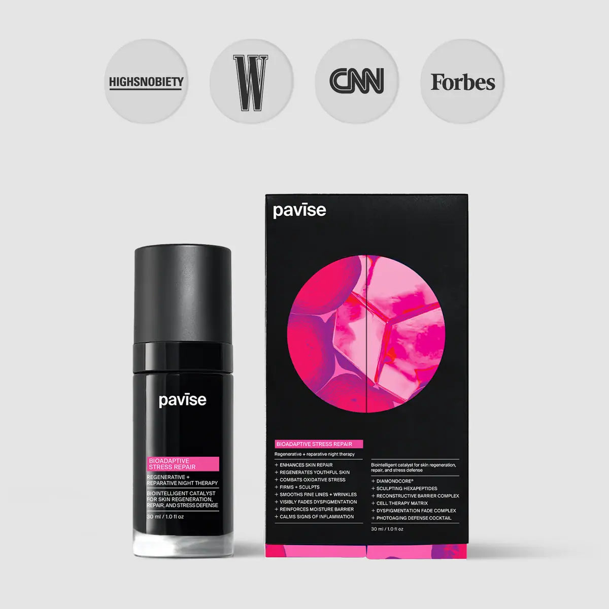 Pavise Bioadaptive Stress Repair regenerative skin treatment